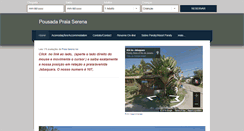 Desktop Screenshot of pousadapraiaserena.com